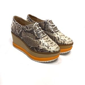 SCHUTZ Snakeskin Platform Sneakers